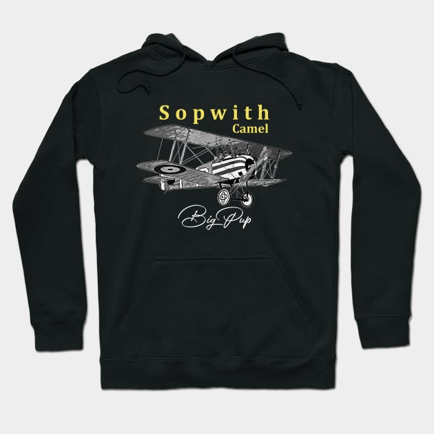 Sopwith Camel British Biplan aircraft, Hoodie by aeroloversclothing